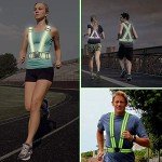 Chiwo Reflective Vest Running Gear 2Pack, High Visibility Adjustable Safety Ves for Night Cycling,Hiking, Jogging,Dog Walking