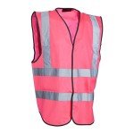 Blackrock Hi Vis Vest, Pink Hi Viz Jacket, Reflective Jacket, High Vis Vests, PPE Clothing, Hi-Vis, Hivisible, Cycling, Security Vests, Mens Womens Childs Kids Boys Girls, Running Vest - Size Medium