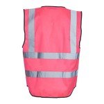 Blackrock Hi Vis Vest, Pink Hi Viz Jacket, Reflective Jacket, High Vis Vests, PPE Clothing, Hi-Vis, Hivisible, Cycling, Security Vests, Mens Womens Childs Kids Boys Girls, Running Vest - Size Medium