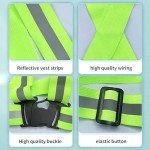 AONAT Reflective Vest,High Visible Reflective Running Vest Adjustable,Reflective Running Gear Safety Vest for Outdoor Night Running,Jogging Hiking,Cycling Walking,Men Women Kids
