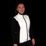 BTR Ladies Cut High Visibility Be Totally Reflective Silver High Viz Gilet. Size 14