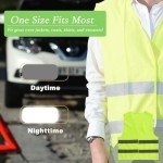 3 Pcs Hi Vis Vest, Yellow Jackets Reflective Hi Vis Jacket, Safety Reflective Vest Hivisible Vest for Traffic Work, Security Guard, Running Mens Womens Boys Girls