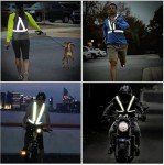AONAT Reflective Vest,High Visible Reflective Running Vest Adjustable,Reflective Running Gear Safety Vest for Outdoor Night Running,Jogging Hiking,Cycling Walking,Men Women Kids