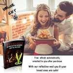 LUMEFIT Running Reflective Vest, High Visibility Vests with Armbands, High Vis Tank Top for Kids Women Men, Adjustable Safety Gear Harness, 8 LED Chest Running Lights for Night Cycling Walking Jogging