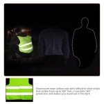 2Pcs Hi Vis Vests,High Visibility Vest Hi Vis Jackets Reflective Vest High Vis Vest Safety Security Vest Fluorescent Green Waistcoats High Vis Jacket Vest for Adult/Kids/Men/Women for Work,Running