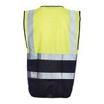 Blackrock Yellow & Black Premium Hi Vis Vest With Pockets, ID Pouch & Key Loop, Mens Womens Reflective High Vis Vests With Secure Zip, Safety Vest Security Clothing, Fully EN Certified - Size Medium
