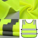 2 Pieces Kids High Vis Vest, Reflective High Vis Vests Kids Hi Vis Vest, Hi Vis Vest Kids High Vis Jackets for Girls Boys Outdoor