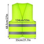 DARENYI 5 Pack Hi Vis Vest, Reflective Jacket, Safety Vestst, High Visibility Reflective Safety Security Vest for Construction Work, Traffic Work, Running, Surveyor and Security Guard Construction