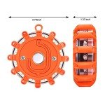 Kitgo [6 Pack LED Road Flares Flashlight Emergency Safety Warning Light Kit for Car Truck RV Vehicles Boat with Magnetic Base & Hook…