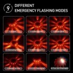 Kitgo [6 Pack LED Road Flares Flashlight Emergency Safety Warning Light Kit for Car Truck RV Vehicles Boat with Magnetic Base & Hook…