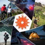 Kitgo [6 Pack LED Road Flares Flashlight Emergency Safety Warning Light Kit for Car Truck RV Vehicles Boat with Magnetic Base & Hook…