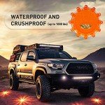 Kitgo [6 Pack LED Road Flares Flashlight Emergency Safety Warning Light Kit for Car Truck RV Vehicles Boat with Magnetic Base & Hook…