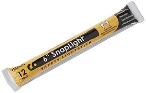 Cyalume Yellow Emergency Glow Sticks - Premium 6” SnapLight Survival Glow Sticks with 8 Hour Duration for Use as Emergency Flares and Hiking Safety Gear (Bulk Pack of 20 Safety Glow Sticks)