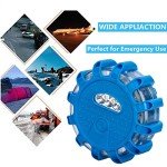 CICMOD Road Flare Flashing Emergency Signal Warning LED Light for Car Truck Blue Light (Pack of 6)