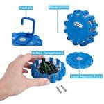 CICMOD Road Flare Flashing Emergency Signal Warning LED Light for Car Truck Blue Light (Pack of 6)