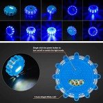 CICMOD Road Flare Flashing Emergency Signal Warning LED Light for Car Truck Blue Light (Pack of 6)