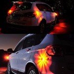 Luyoah 2 Pack LED Road Flare Emergency Disc Beacon with 9 Flash Modes Flashing Warning Roadside Flare with Magnetic Base & Hook for Car Truck Boat