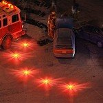 TEHEO Flashing Warning Lights, 3 Pieces Rechargeable Car Safety Road Flares Flashing Beacons Emergency SOS LED Strobe with Magnetic Base, for Traffic accidents, Breakdowns, Road & Water Hazards