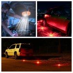 CAMUSBR 2 Pack Flashing Lights, LED Road Flares Car Emergency Kit, Warning Car Safety Beacon Flashing Disc Flare Kit with Magnetic Base for Vehicle Boat Car Truck | 9 Flash Modes
