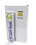 10 x 6" Military Grade Safety Light Sticks - Yellow - 12 Hour Glow