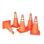 5pcs Collapsible Traffic Cones 18inch Road Parking Cones Safety Construction Cones Warning Emergency