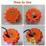 Aisny 3 Pack Car Warning Light, Waterproof LED Emergency Light with Car Charger 3 in 1 USB Cable and Warning Lights Bag LEDs Car Emergency Kit with 9 Flashing for Breakdown Truck RV Boat