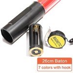 Traffic Safety Wand Baton LED Light -rod led emergency warning lanyard safety tool sparklers traffic light signal stick handheld sticks red torch infrared lamp for Traffic Control, Parking Areas