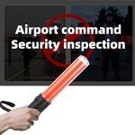 Traffic Safety Wand Baton LED Light -rod led emergency warning lanyard safety tool sparklers traffic light signal stick handheld sticks red torch infrared lamp for Traffic Control, Parking Areas