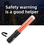 Traffic Safety Wand Baton LED Light -rod led emergency warning lanyard safety tool sparklers traffic light signal stick handheld sticks red torch infrared lamp for Traffic Control, Parking Areas