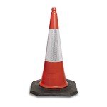 Pack of 5 Red traffic cones 750mm by innovatus