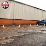 460mm 1-Piece Pack of 6 - High Traffic Cones for Street Safety - Strong and Durable Outdoor Cones with Very Low Centre of Gravity - U.K Made Safety Cones