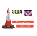 Pack of 5 Red traffic cones 750mm by innovatus
