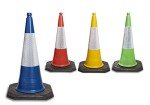 pack of 10 Blue Traffic cones 750mm by innovatus