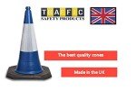 pack of 10 Blue Traffic cones 750mm by innovatus