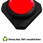 50CM Traffic Cone | PE Road Traffic Safety Cone | High Visibility Red Street Cone | Portable Wind Resistant Traffic Cone with Black Base (1 Pcs)