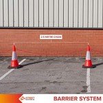 Street Solutions - Cone Chain Barrier Kit, 5 x 750mm Road Cones, 5 x Chain holders, 5 x Chains - Traffic Road Cone - Strong and Durable Cone (Orange)
