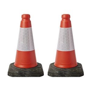 Pack of 2 Red cones 450mm by innovatus