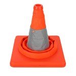AKOLAFE 4 Pack Pop Up Safety Cones 18'' Collapsible Cones Reflective Road Traffic Cones 45CM Emergency Breakdown Orange Parking Cones Security Cones