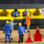 NUOBESTY 12Pcs Traffic Cones Plastic Road Cone Simulation Roadblock Signs Construction Cones Safety Road Parking Cones for Traffic Road