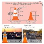 18'' inch Collapsible Traffic Safety Cones with Weighted Base, 1 pcs Multi Purpose Pop-up Cones with Reflective Collar for Road Parking, Driving Practice - Sturdy Design (1, 18'')