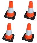 SNS SAFETY LTD TC-30Fx4 Flexible Safety Traffic Cone 30 cm (Pack of 4pcs)