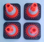 SNS SAFETY LTD TC-30Fx4 Flexible Safety Traffic Cone 30 cm (Pack of 4pcs)