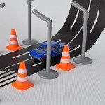 Toddmomy 14Pcs Traffic Road Cones Traffic Signs Toys Roadblocks Pretend Play Toys Miniature Traffic Cones for Sand Table Engineering Construction