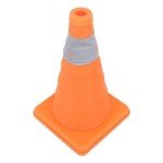 banapoy Traffic Cone, 11.8inch Collapsible Reflective Safety Cone Orange Cone, Foldable Parking Cone for Driver Training Practice, Road Safety, Mini Construction Cone, Car Safety Equipment