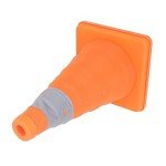 banapoy Traffic Cone, 11.8inch Collapsible Reflective Safety Cone Orange Cone, Foldable Parking Cone for Driver Training Practice, Road Safety, Mini Construction Cone, Car Safety Equipment