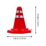 STOBOK 10Pcs Traffic Roadblocks Mini Plastic Traffic Cones Construction Road Parking Cones Sports Activity Cones Kids Construction Theme Party Toys