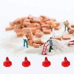 STOBOK 10Pcs Traffic Roadblocks Mini Plastic Traffic Cones Construction Road Parking Cones Sports Activity Cones Kids Construction Theme Party Toys