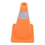 banapoy Traffic Cone, 11.8inch Collapsible Reflective Safety Cone Orange Cone, Foldable Parking Cone for Driver Training Practice, Road Safety, Mini Construction Cone, Car Safety Equipment