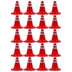 NUOBESTY 50Pcs Mini Traffic Cones Plastic Road Cone Sport Training Cone for Sand Play Safety Road Parking Cones Construction Cones (Random Style)