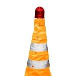 50CM Foldable Traffic Cone - Orange | Reflective Collapsible Safety Cone | Portable Warning Cone for Roadside Emergencies and Parking (1)